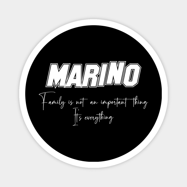 Marino Second Name, Marino Family Name, Marino Middle Name Magnet by JohnstonParrishE8NYy